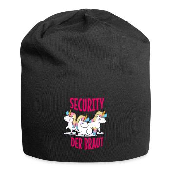 Security of the bride JGA hen party - Jersey Beanie - black - Front
