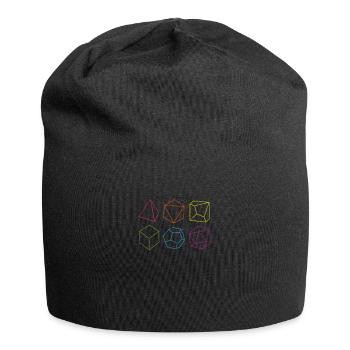 RPG Cube role playing game - Jersey Beanie - black - Front