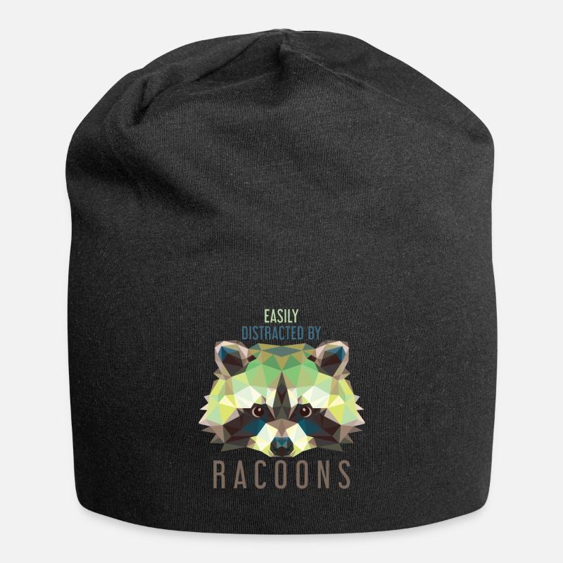 Waschbär Kinder Bandit - Jersey-Beanie - Schwarz