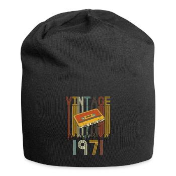 Vintage 1971 retro - Jersey Beanie - black - Front