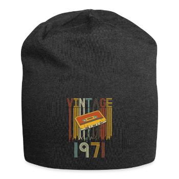 Vintage 1971 Retro - Jersey-Beanie - Anthrazit - Vorne