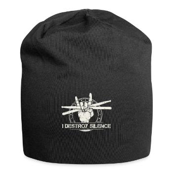 Conception drôle de batteur | Percussion cadeau musicien - Bonnet en jersey - noir - Devant