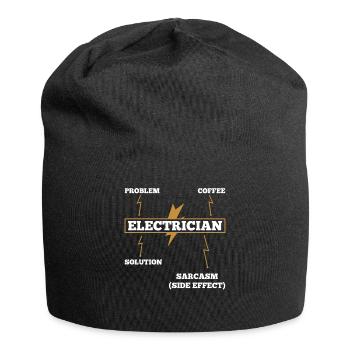 Spaßgeschenk für Elektriker Elektriker Sarkasmus - Jersey-Beanie - Schwarz - Vorne