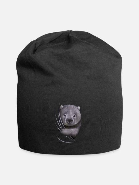Cadeau d'amant de Wombat Wombats Wombat - Bonnet en jersey - noir
