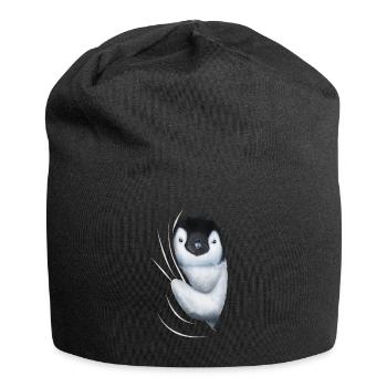 Cadeau d'amant de pingouin de pingouins de pingouin - Bonnet en jersey - noir - Devant