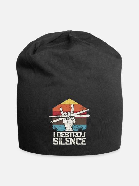 Conception drôle de batteur | Percussion cadeau musicien - Bonnet en jersey - noir