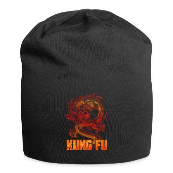 Kung Fu Drache China Kampfkunst Kampfsport - Jersey-Beanie - Schwarz - Vorne