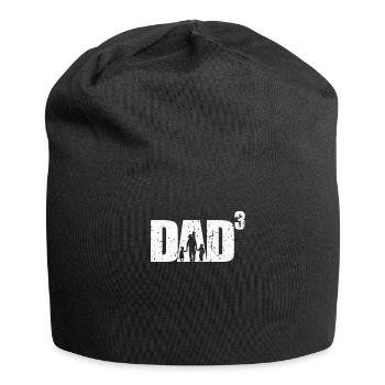 Papa jusqu'à 3 fier père 3 enfants triple papa - Bonnet en jersey - noir - Devant