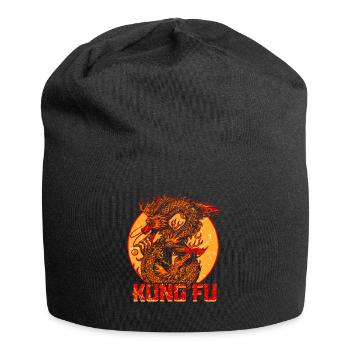 Kung Fu dragon china martial arts martial arts - Jersey Beanie - black - Front