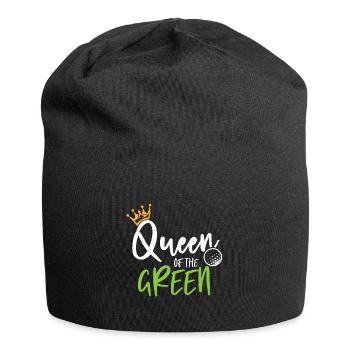 Golferin Golfspielerin Golf spielen Golfen - Jersey-Beanie - Schwarz - Vorne