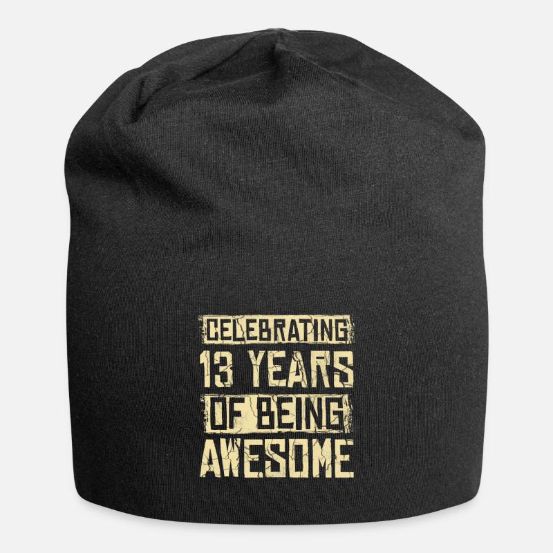 13 ans génial - Bonnet en jersey - noir