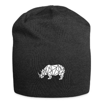 rhinocéros - Bonnet en jersey - charbon - Devant