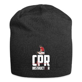 Zertifizierter Erste Hilfe Ausbilder Ambulanz - Jersey-Beanie - Anthrazit - Vorne