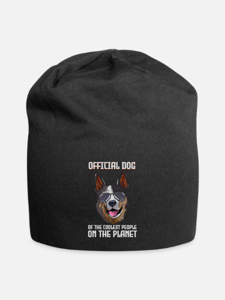 Australian Cattle Dog - Jersey-Beanie - Schwarz