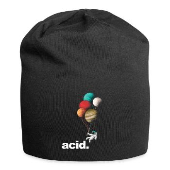 Acid Party Drogen Lsd Acid Techno - Drogen - Jersey-Beanie - Schwarz - Vorne