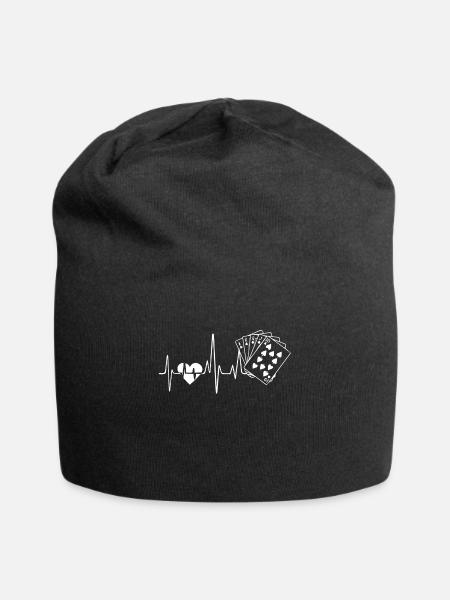 Poker Poker Herzschlag - Jersey-Beanie - Schwarz