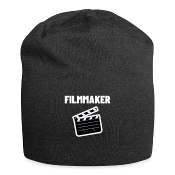Filmmaker Videographer Filmmaker Cinema TV Gift - Jersey Beanie - charcoal grey - Front