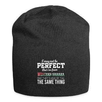 I'm almost perfect, I'm from Western Sahara - Jersey Beanie - charcoal grey - Front