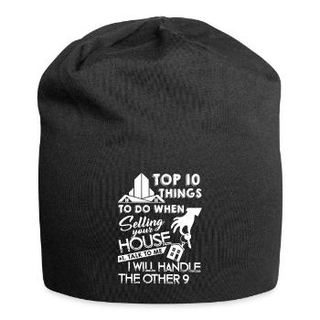 Real Estate Agent Real Estate Agent Job - Jersey Beanie - black - Front