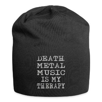 La musique Death Metal est ma thérapie - Bonnet en jersey - noir - Devant
