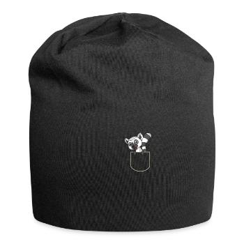 Primate In The Pocket Gift Lemur Pocket T-Shirt - Jersey Beanie - black - Front