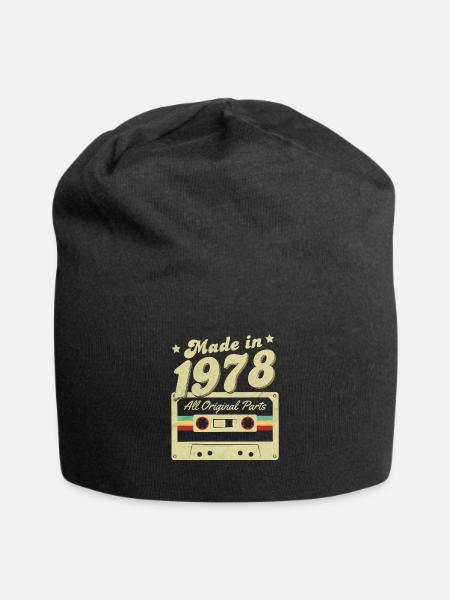 Made in 1978 - Jersey-Beanie - Schwarz