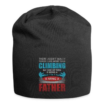 Rock Climbing Boulder Climbing Mountaineering Gift - Jersey Beanie - black - Front
