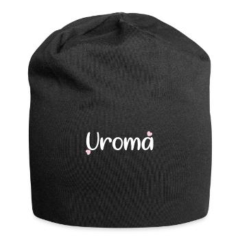 Uroma Oma - Jersey-Beanie - Schwarz - Vorne