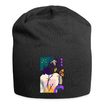 Cadeau nu nudiste nudiste - Bonnet en jersey - noir - Devant