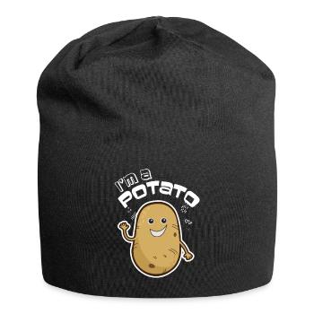 I Am A Potato design, French Fry design, Potato - Jersey Beanie - black - Front
