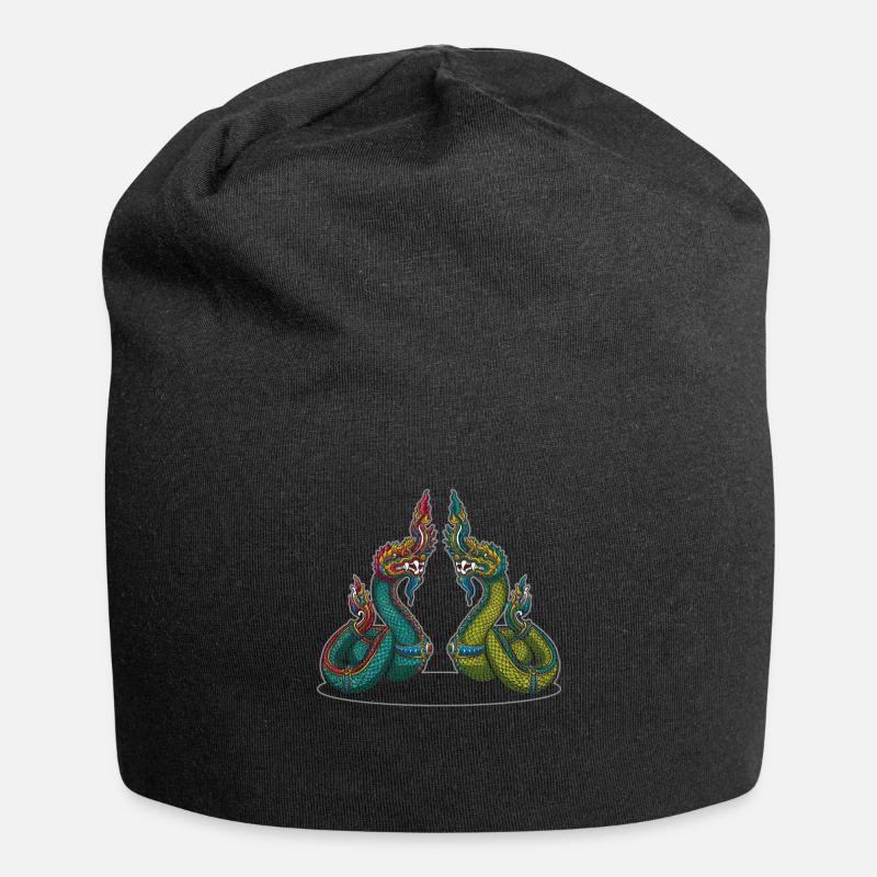 Dragon dragon chinois chine asie - Bonnet en jersey - noir