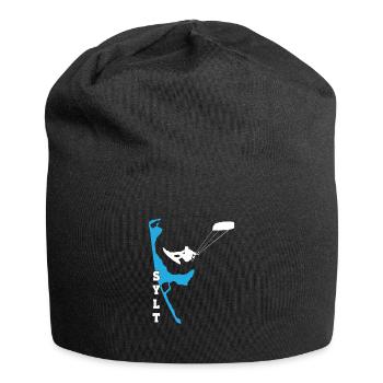 Kitesurfing Sylt Kite Surfer Kiten Kitesurfer Motive - Jersey Beanie - black - Front