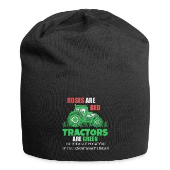 Tractor farmer farmer gift tractor - Jersey Beanie - black - Front