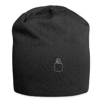 Taupe dans La poche poitrine Taupes T-shirt - Bonnet en jersey - noir - Devant