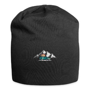 Camping Auto Autodachzelt Minicamper mit Dachzelt - Jersey-Beanie - Schwarz - Vorne
