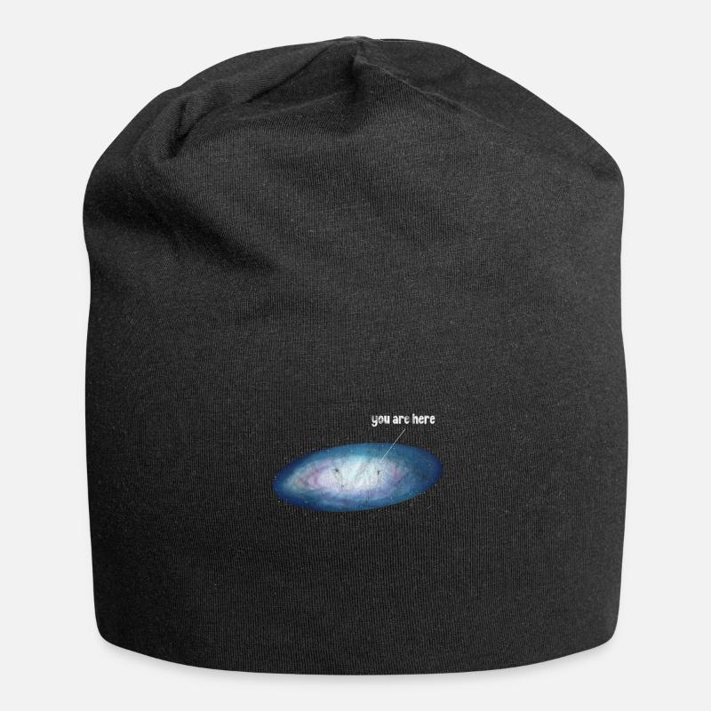 astronomie - Bonnet en jersey - noir