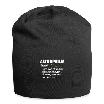 Astronomie Planeten Sterne Weltraum Geschenk - Jersey-Beanie - Schwarz - Vorne