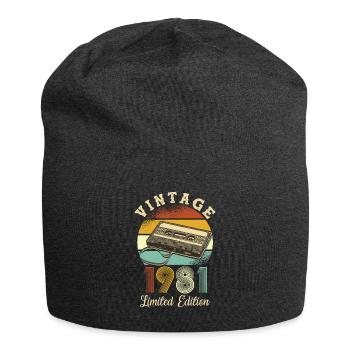 Vintage 1981 - Jersey-Beanie - Anthrazit - Vorne