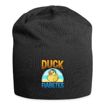 Diabetes T1D Medical Health Diabetic - Jersey Beanie - black - Front