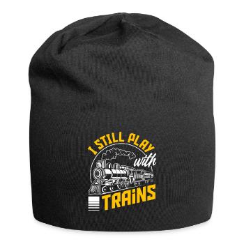 Model railway model making train trains train drivers - Jersey Beanie - black - Front