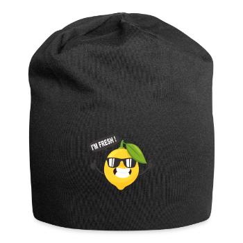 Drôle de citron I'M FRESH avec des lunettes de soleil - Bonnet en jersey - noir - Devant