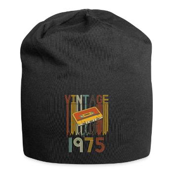 Vintage 1975 Retro - Jersey-Beanie - Schwarz - Vorne