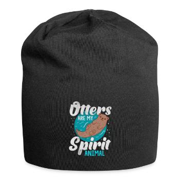 Otter animal - Jersey Beanie - black - Front