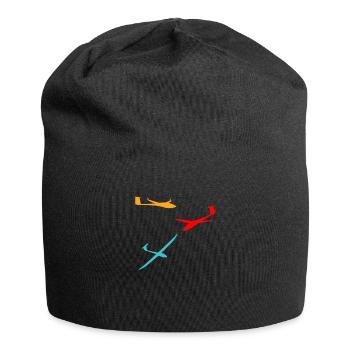 Amour de pilote de planeur vintage - Bonnet en jersey - noir - Devant