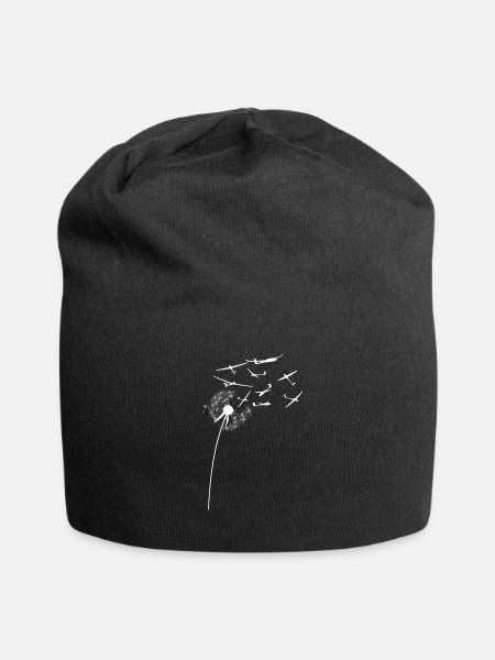 Cadeau de pissenlit estival pour femme - Bonnet en jersey - noir