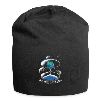 Erde Klimawandel Nachhaltig Umwelt Geschenk - Jersey-Beanie - Schwarz - Vorne