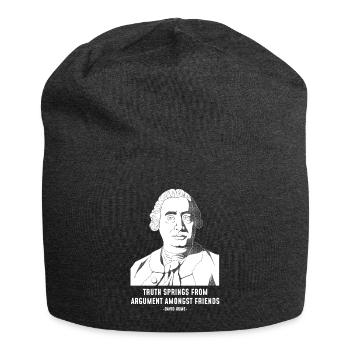 Wahrheit Skeptische Philosophie Zitat David Hume Design - Jersey-Beanie - Anthrazit - Vorne