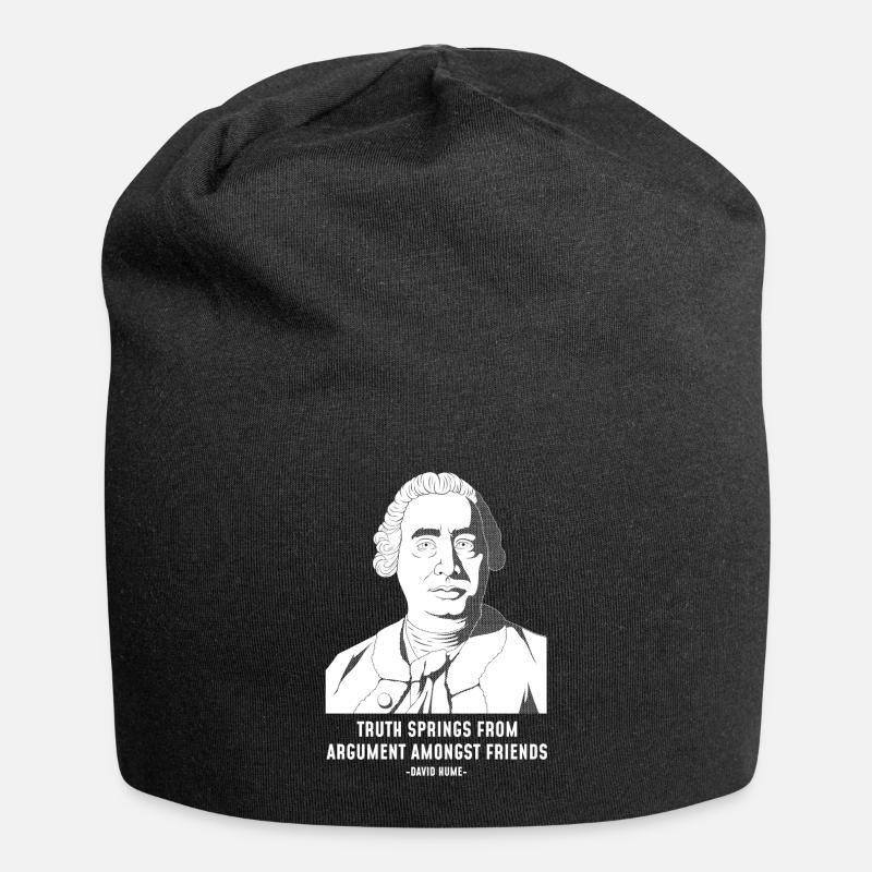 Vérité Sceptique Philosophie Citation David Hume Design - Bonnet en jersey - noir