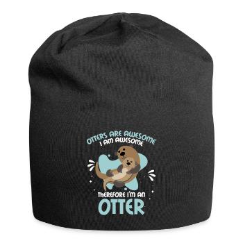 Hilarious Otters Are Awesome Gift design 4 Otter - Jersey Beanie - black - Front