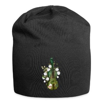 Wunderbare Geige - Jersey-Beanie - Schwarz - Vorne